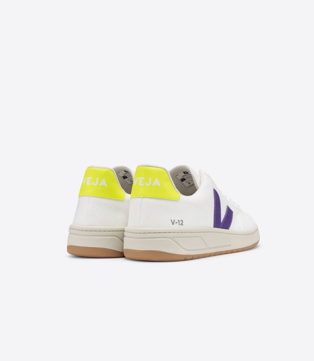 Veja Trainers Mens White - V-12 B-mesh - ETVD-75963